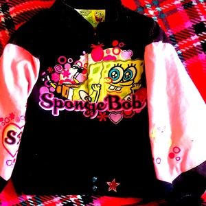 Nickelodeon SpongeBob square pants girls denim coat